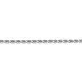 14k White Gold 1.5mm D/C Rope Chain 012W - shirin-diamonds