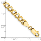 10k 5.25mm Semi-Solid Curb Link Chain