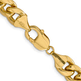 10k 11mm Semi-Solid Miami Cuban Chain (Weight: 71.09 Grams, Length: 24 Inches)