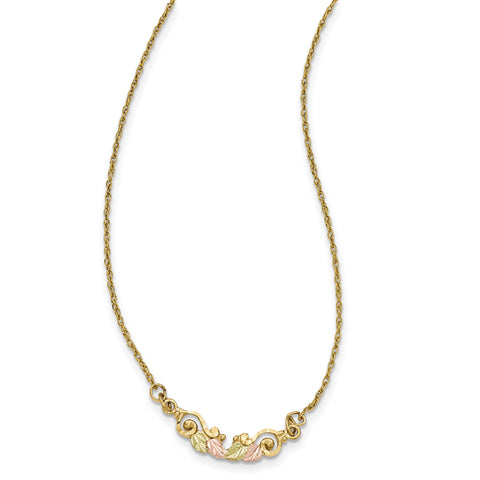 10k Tri-color Black Hills Gold Necklace 10BH631 - shirin-diamonds