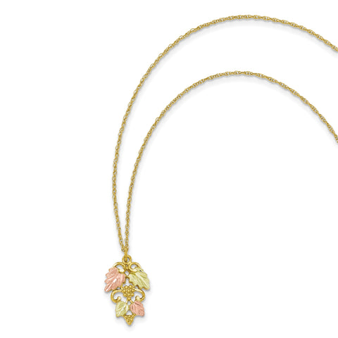 10k Tri-color Black Hills Gold Necklace 10BH654 - shirin-diamonds
