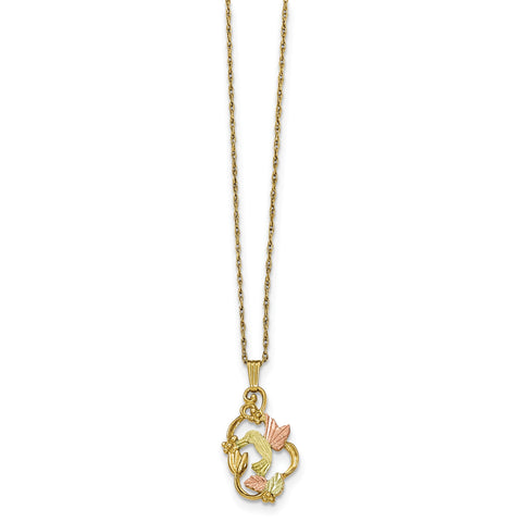 10k Tri-color Black Hills Gold Necklace 10BH656 - shirin-diamonds