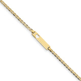 10k Flat Anchor Link ID Bracelet 10BID100 - shirin-diamonds