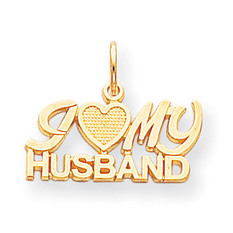 10k I Love My Husband Charm 10C104 - shirin-diamonds