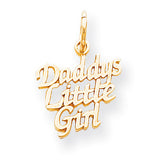 10k Daddys Little Girl Charm 10C109 - shirin-diamonds