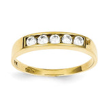 10k CZ Polished Child's Ring 10C1146 - shirin-diamonds