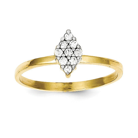 10k CZ Promise Ring 10C1176 - shirin-diamonds