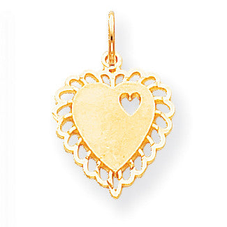 10k Heart Charm 10C215 - shirin-diamonds