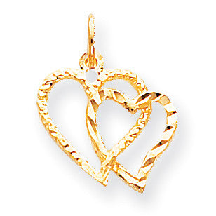 10k Heart Charm 10C218 - shirin-diamonds