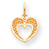 10k Heart Charm 10C220 - shirin-diamonds