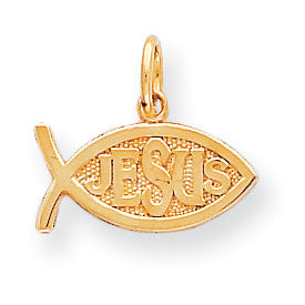 10k JESUS FISH CHARM 10C335 - shirin-diamonds