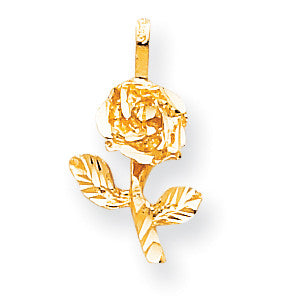 10k Yellow Gold Rose Charm 10C366 - shirin-diamonds