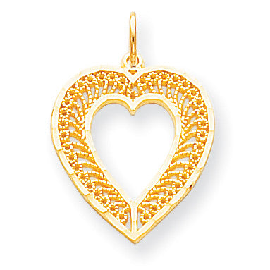 10k Heart Charm 10C388 - shirin-diamonds