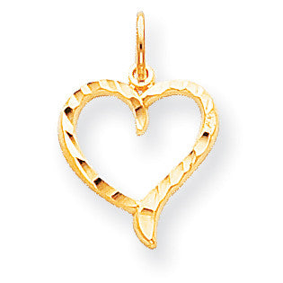 10k Heart Charm 10C395 - shirin-diamonds