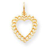 10k Heart Charm 10C396 - shirin-diamonds