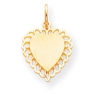 10k Heart Charm 10C403 - shirin-diamonds