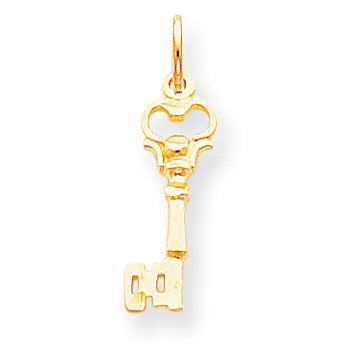 10k Solid Key Charm 10C416 - shirin-diamonds