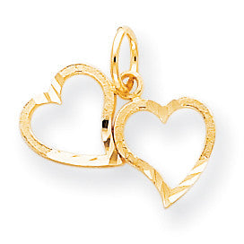 10k Heart Charm 10C421 - shirin-diamonds