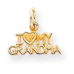 10k I Love My Grandma Charm 10C428 - shirin-diamonds
