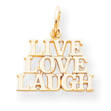 10k Live Love Laugh Charm 10C478 - shirin-diamonds