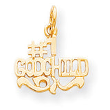 10k #1 Godchild Charm 10C500 - shirin-diamonds