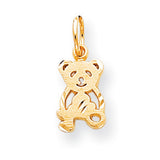 10k TEDDY BEAR CHARM 10C659 - shirin-diamonds