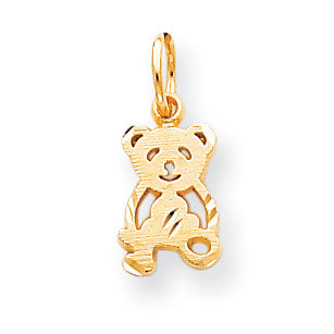 10k TEDDY BEAR CHARM 10C659 - shirin-diamonds