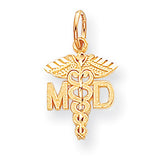 10k Solid Doctor of Medicine MD Charm 10C745 - shirin-diamonds