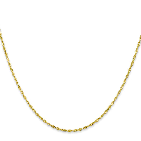 10k 1.5mm D/C Extra-Lite Rope Chain – Shirin Diamonds