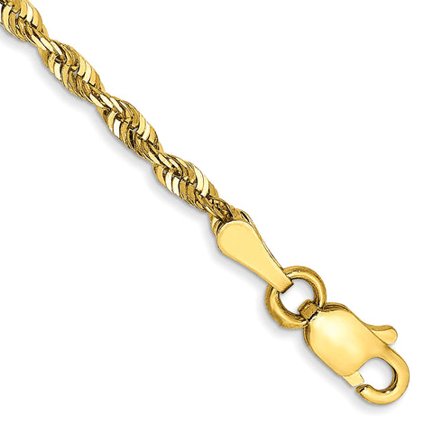 10k 2.25mm D/C Extra-Lite Rope Chain