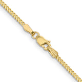 10k 1.3mm Franco Chain (Weight: 5.56 Grams, Length: 24 Inches)