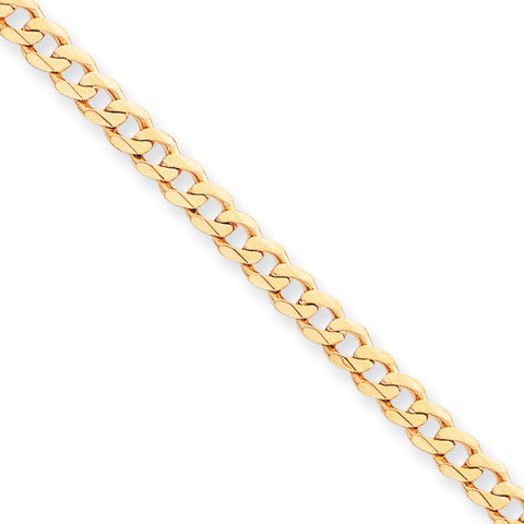 10k 5.8mm Hand-polished Fancy Link Bracelet 10GL10 - shirin-diamonds