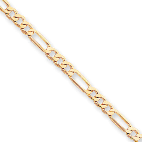 10k 5.25mm Fancy Polished Link Bracelet 10GL1 - shirin-diamonds