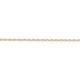 10k 1.35mm Carded Cable Rope Chain 10K10RY - shirin-diamonds