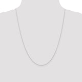 10k White Gold Carded Cable Rope Chain Necklace
