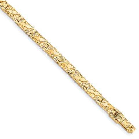 10k 4.0mm NUGGET Bracelet