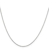 10k White Gold Solid Diamond-Cut Cable Chain Necklace