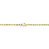 10k 1.3mm Heavy-Baby Rope Chain 10PE6 - shirin-diamonds