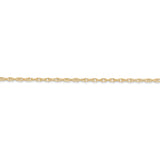 14K 1.35mm Carded Cable Rope Chain 10RY - shirin-diamonds