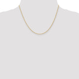 14K 1.35mm Carded Cable Rope Chain