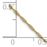 14k 1mm Singapore Chain (CARDED)