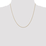 14K Yellow Gold Carded Pendant Singapore Chain Necklace - Fine Jewelry Gift