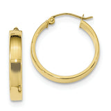 10k Polished Hoop Earring 10T986 - shirin-diamonds