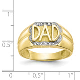 10k Men's Diamond DAD Ring 10X164
