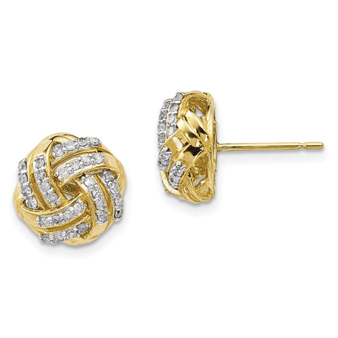 10K Tiara Collection Polished Diamond Post Earrings 10X477 - shirin-diamonds