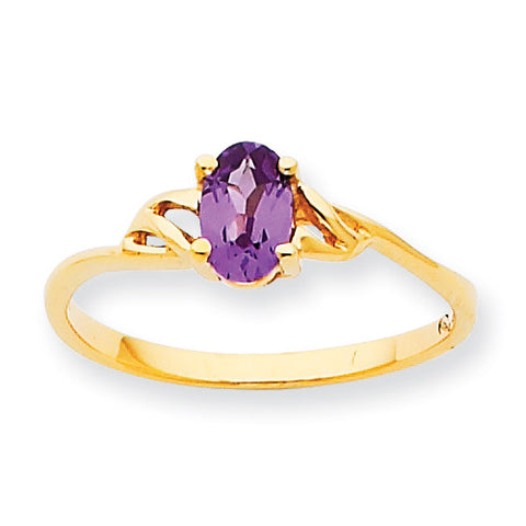 10k Polished Geniune Rhodolite Garnet Birthstone Ring 10XBR135 - shirin-diamonds