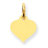 10K Heart Disc Charm 10XM525/13 - shirin-diamonds