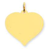 10K Heart Disc Charm 10XM530/18 - shirin-diamonds