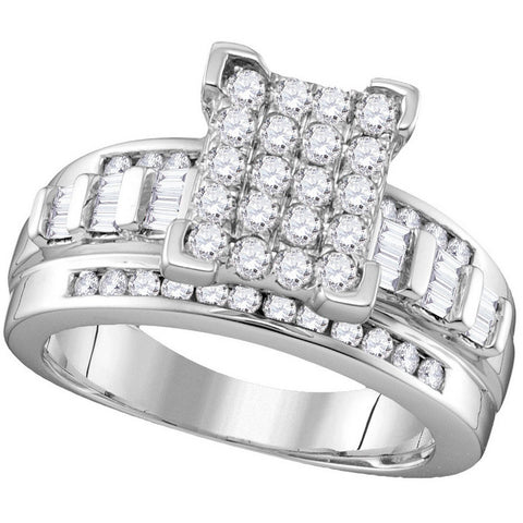 10k White Gold Diamond Cindy's Dream Cinderella Bridal Wedding Engagement Ring 2 Cttw Size 6 111682 - shirin-diamonds