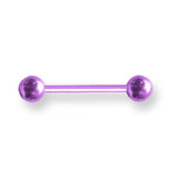 body jewelry Solid Titanium BB 14G (1.6mm) 5/8 (15mm) Long w 5mm Titanium Balls Pink BBT14-60-55-PKT<BR>
